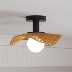 Fynora Woven Semi Flush Ceiling Light
