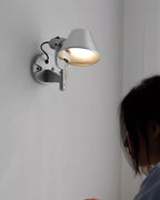 Wall Lamp Metal Body Conical Shade Adjustable Modern Minimalist