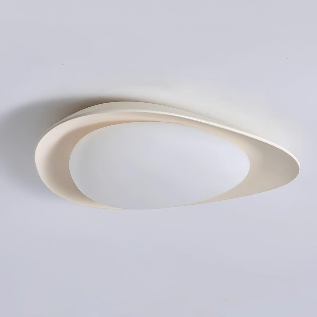 Blex Ceiling Lamp Green&Beige Pebble Shape