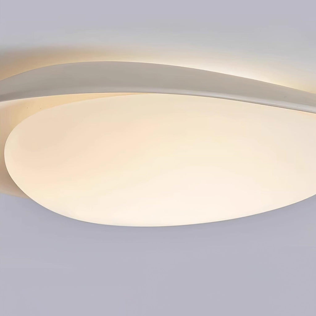 Blex Ceiling Lamp Green&Beige Pebble Shape