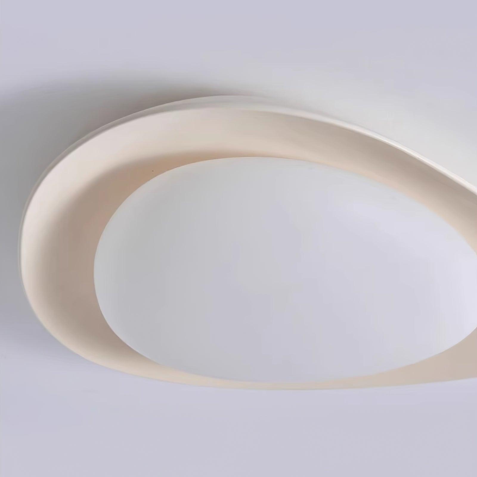 Blex Ceiling Lamp Green&Beige Pebble Shape
