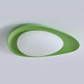 Blex Ceiling Lamp Green&Beige Pebble Shape