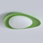 Blex Ceiling Lamp Green&Beige Pebble Shape