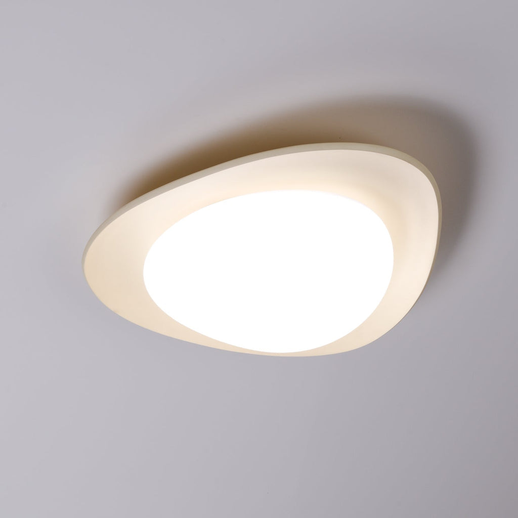Blex Ceiling Lamp Green&Beige Pebble Shape