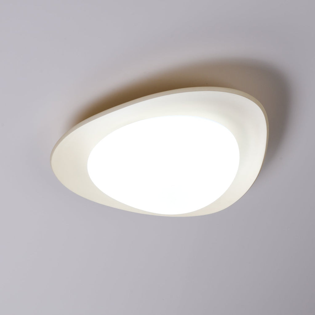 Blex Ceiling Lamp Green&Beige Pebble Shape