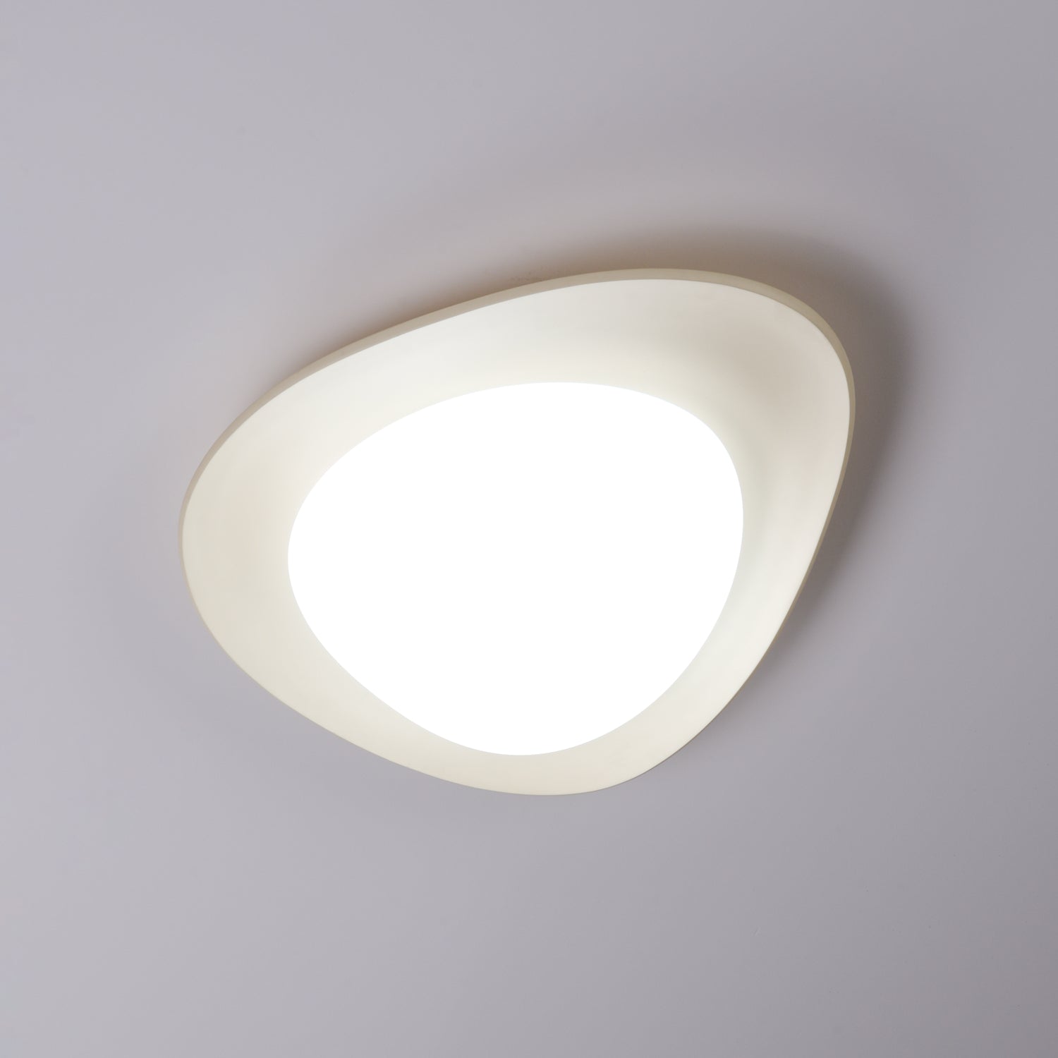 Blex Ceiling Lamp Green&Beige Pebble Shape
