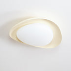 Blex Ceiling Lamp Green&Beige Pebble Shape