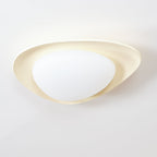 Blex Ceiling Lamp Green&Beige Pebble Shape