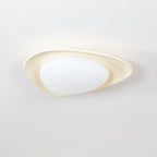 Blex Ceiling Lamp Green&Beige Pebble Shape