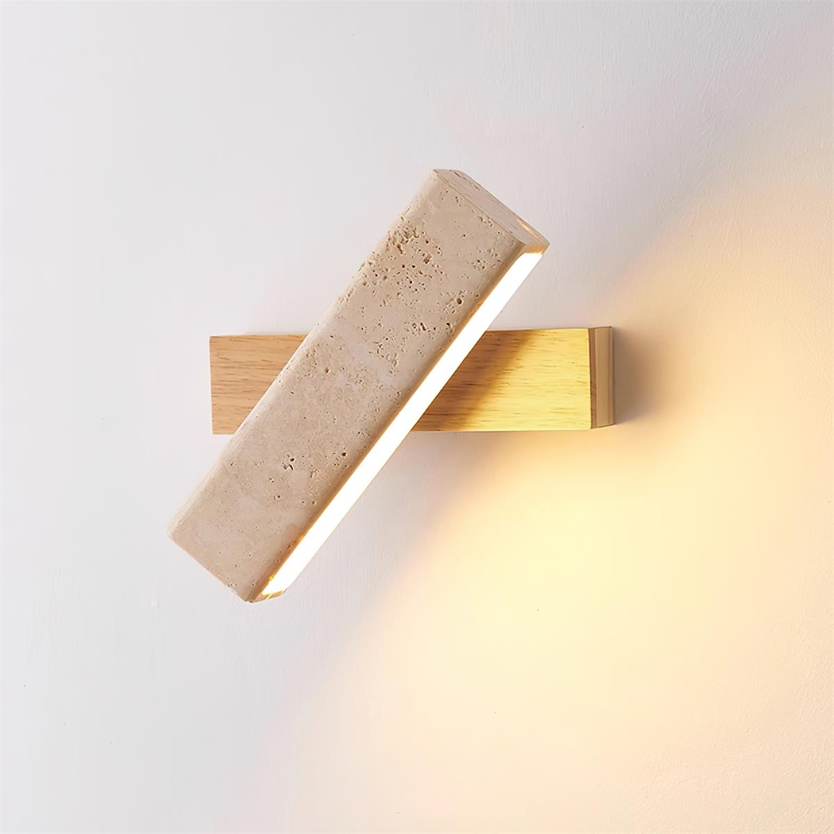 Orbit Travertine Rotating Wall Lamp