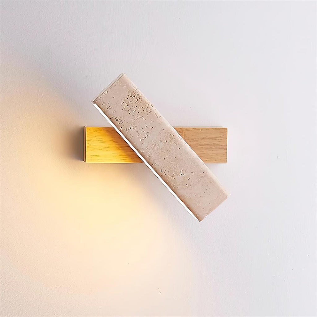 Orbit Travertine Rotating Wall Lamp