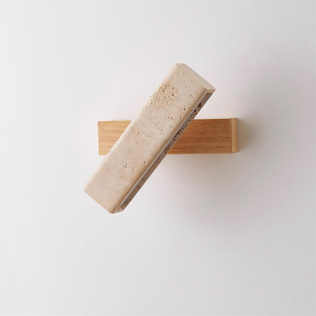 Orbit Travertine Rotating Wall Lamp