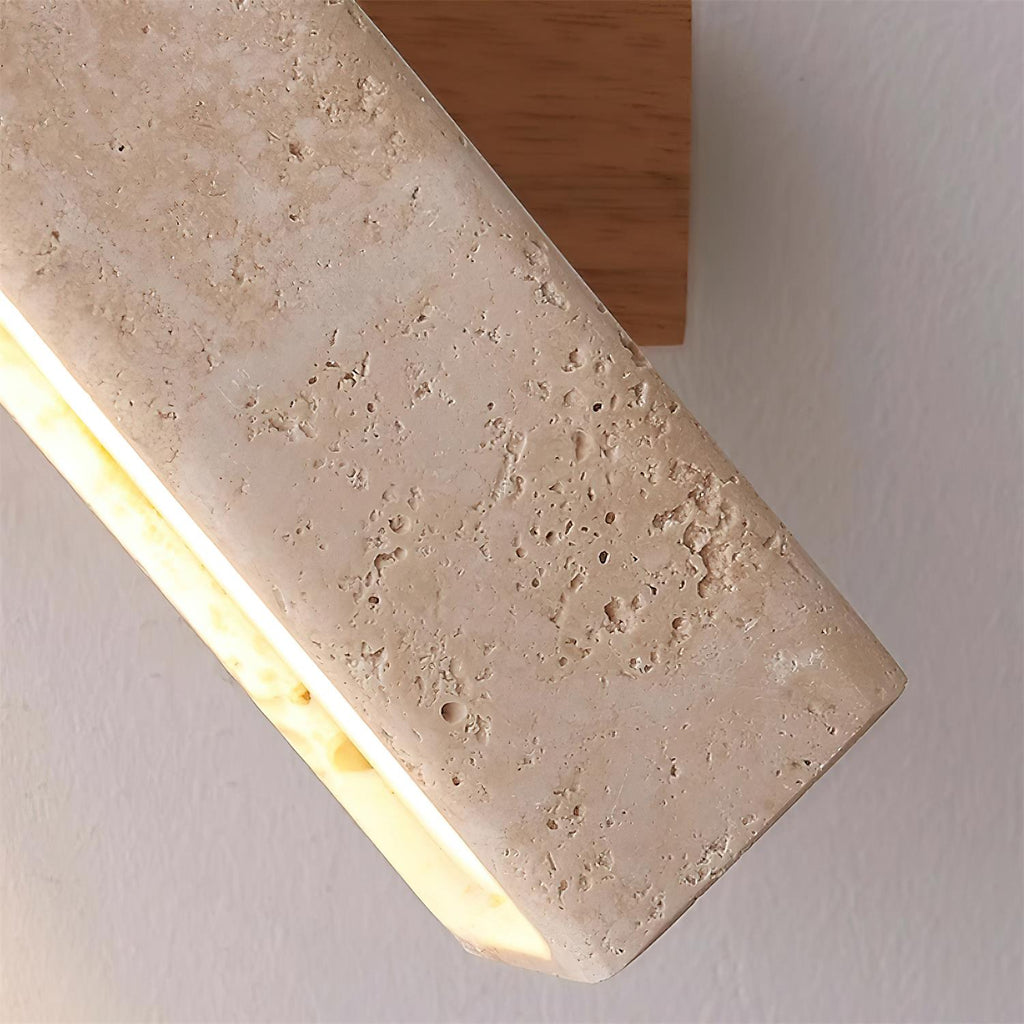 Orbit Travertine Rotating Wall Lamp