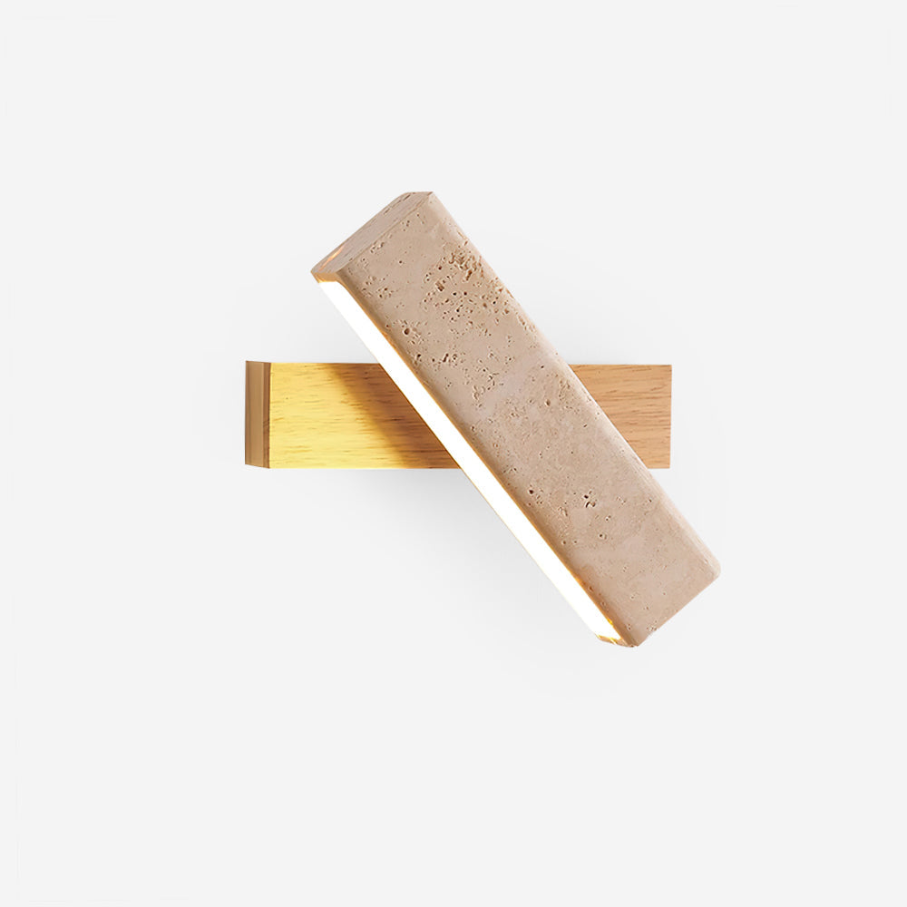 Orbit Travertine Rotating Wall Lamp