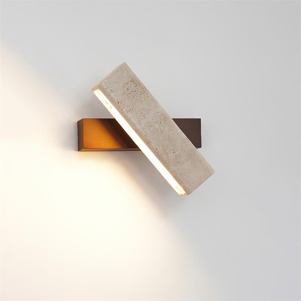 Orbit Travertine Rotating Wall Lamp