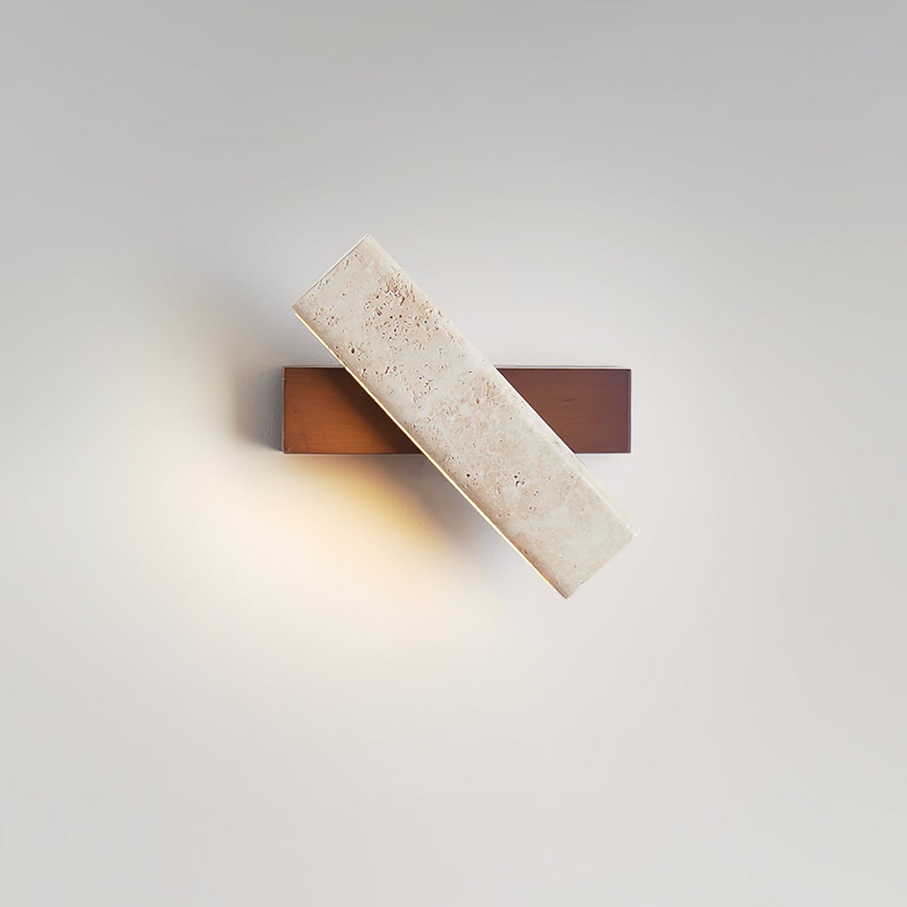 Orbit Travertine Rotating Wall Lamp