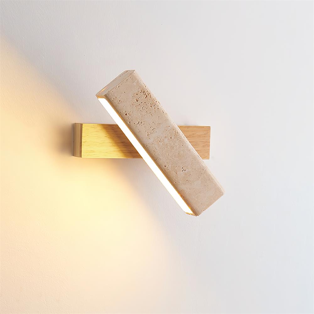 Orbit Travertine Rotating Wall Lamp