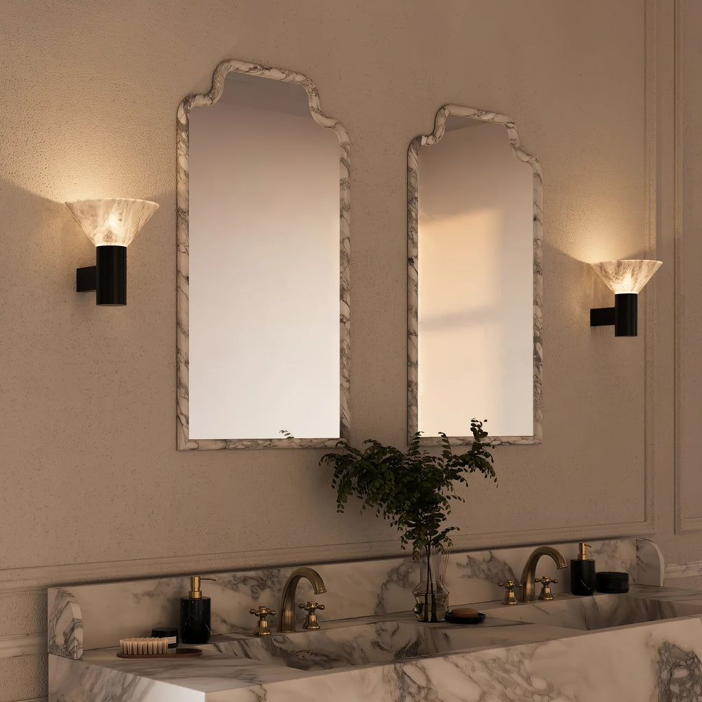 Eurnoria Cone Alabaster Wall Light