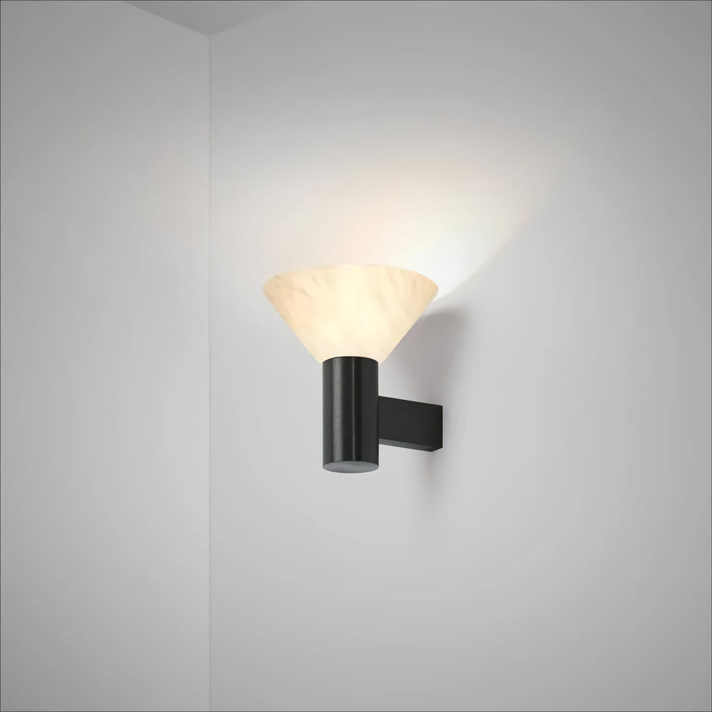 Eurnoria Cone Alabaster Wall Light