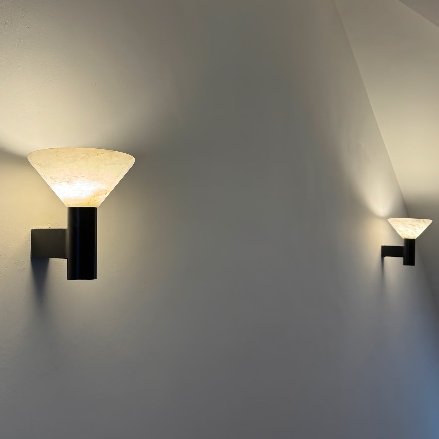 Eurnoria Cone Alabaster Wall Light