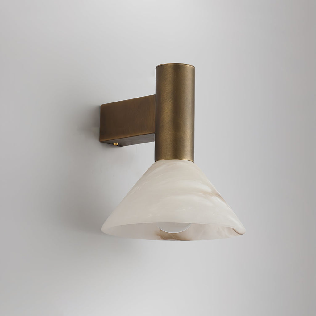 Eurnoria Cone Alabaster Wall Light
