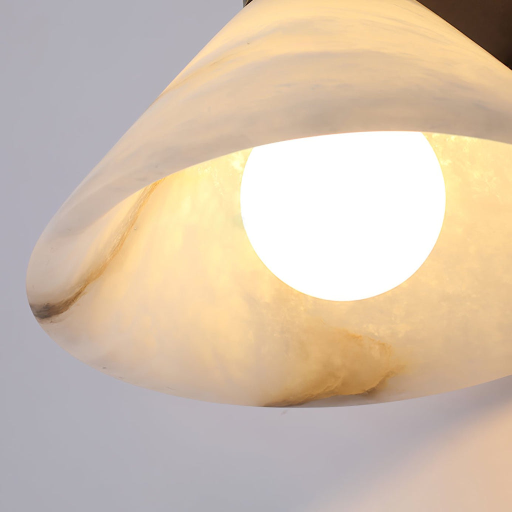 Eurnoria Cone Alabaster Wall Light