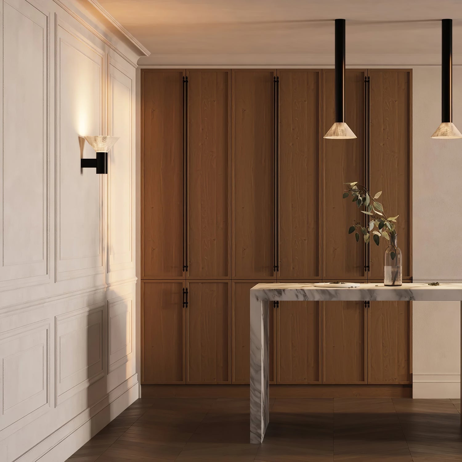 Eurnoria Cone Alabaster Wall Light
