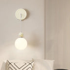 Valentina Modern LED Indoor Wall Lamp Red/Coffee Metal/Glass Bedroom