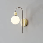 Valentina Modern LED Indoor Wall Lamp Red/Coffee Metal/Glass Bedroom
