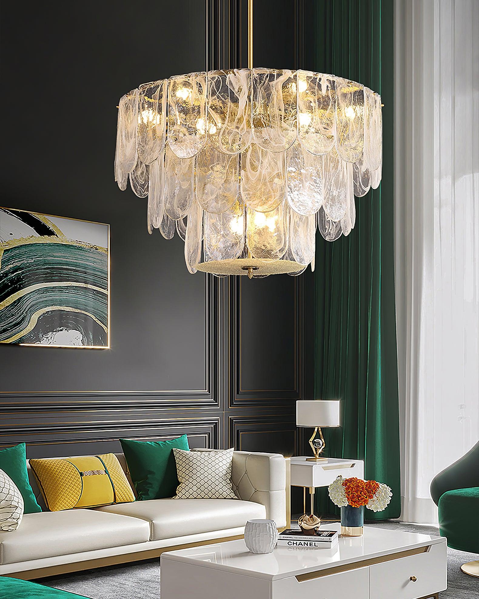 Lustra Chandelier Traditional Classic Glass