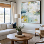 Soft Abstract Expressionist Painting Neutral