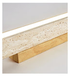 Orvenarae Minimalist Travertine Linear Ceiling Light