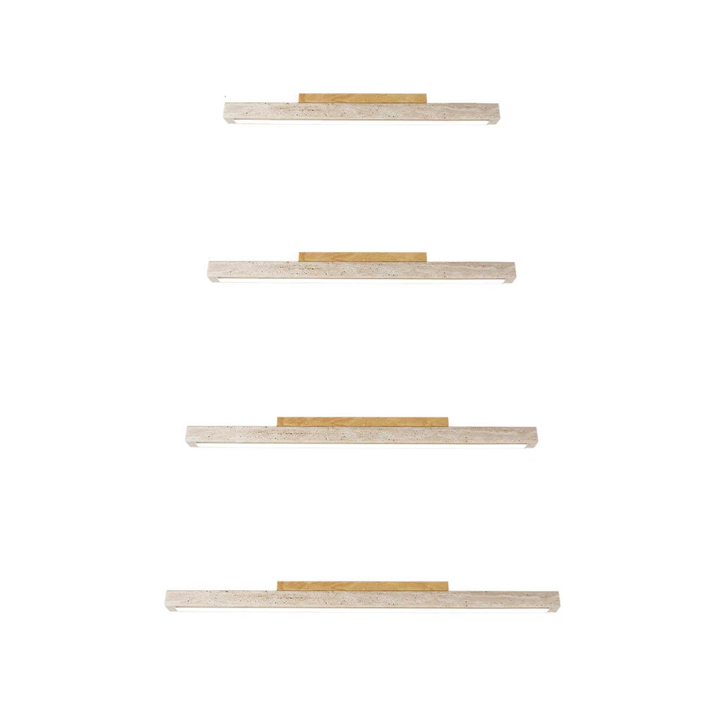 Orvenarae Minimalist Travertine Linear Ceiling Light