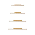 Orvenarae Minimalist Travertine Linear Ceiling Light