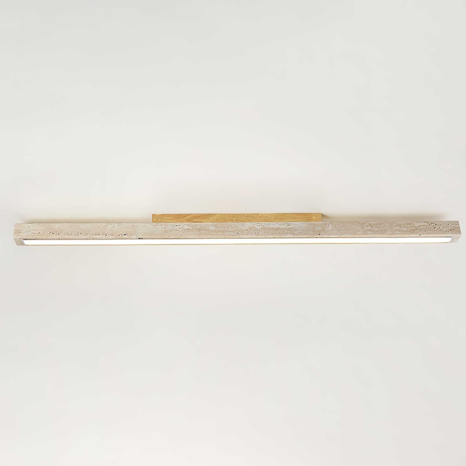 Orvenarae Minimalist Travertine Linear Ceiling Light