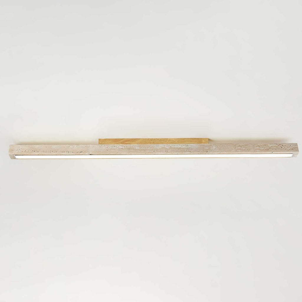 Orvenarae Minimalist Travertine Linear Ceiling Light