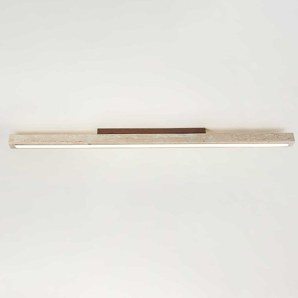 Orvenarae Minimalist Travertine Linear Ceiling Light