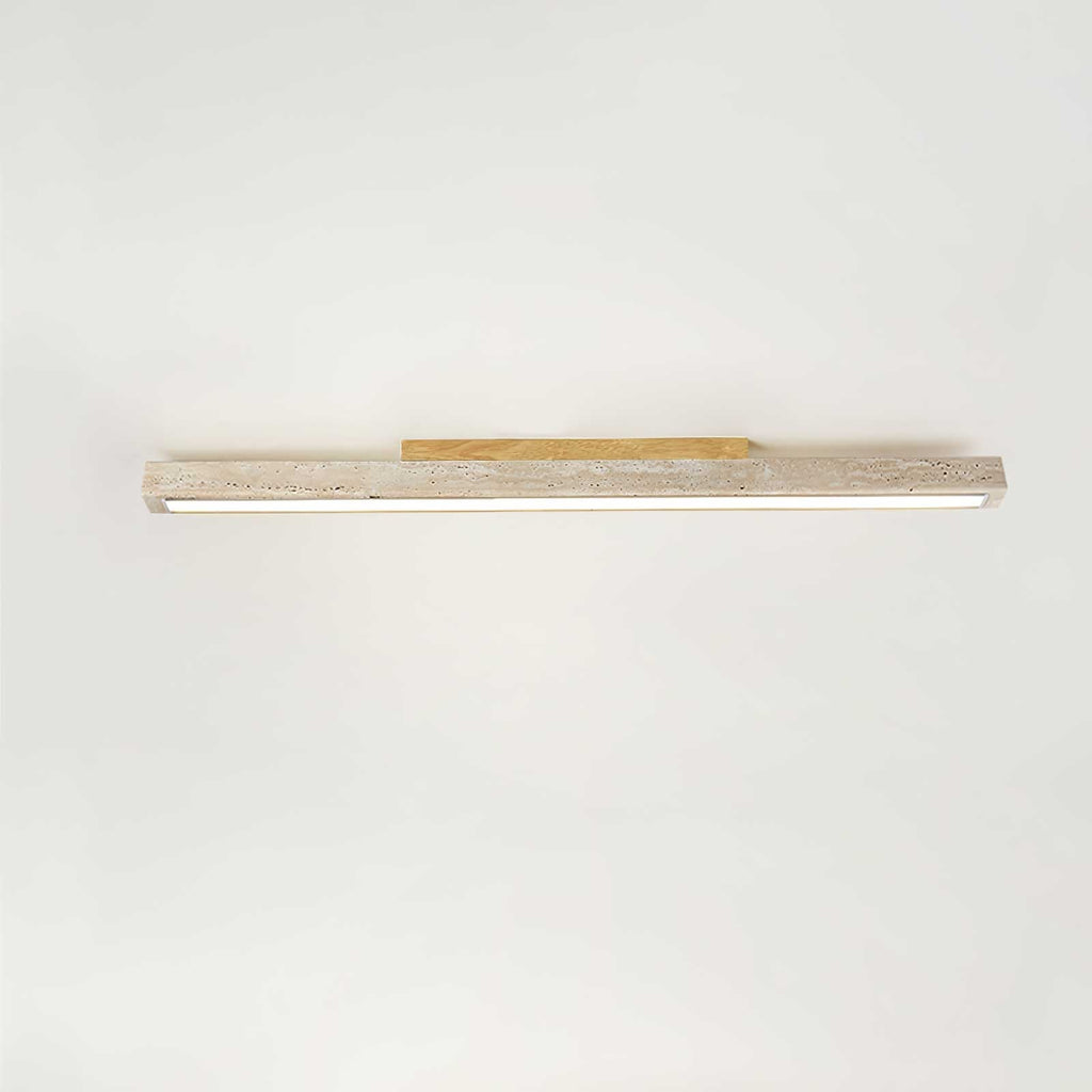 Orvenarae Minimalist Travertine Linear Ceiling Light