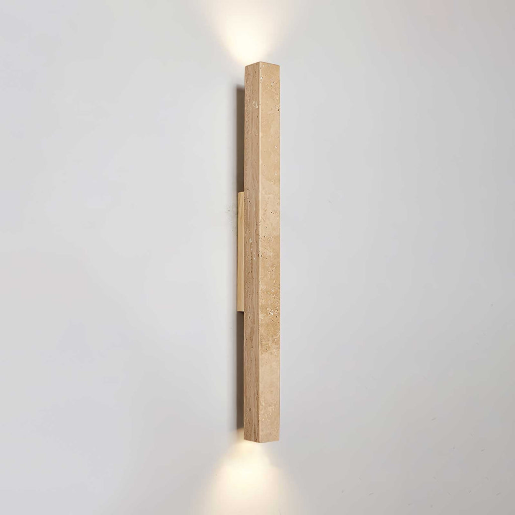 Cathais Minimalist Travertine Wall Light
