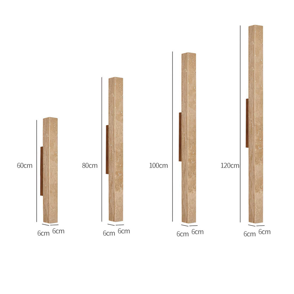 Cathais Minimalist Travertine Wall Light