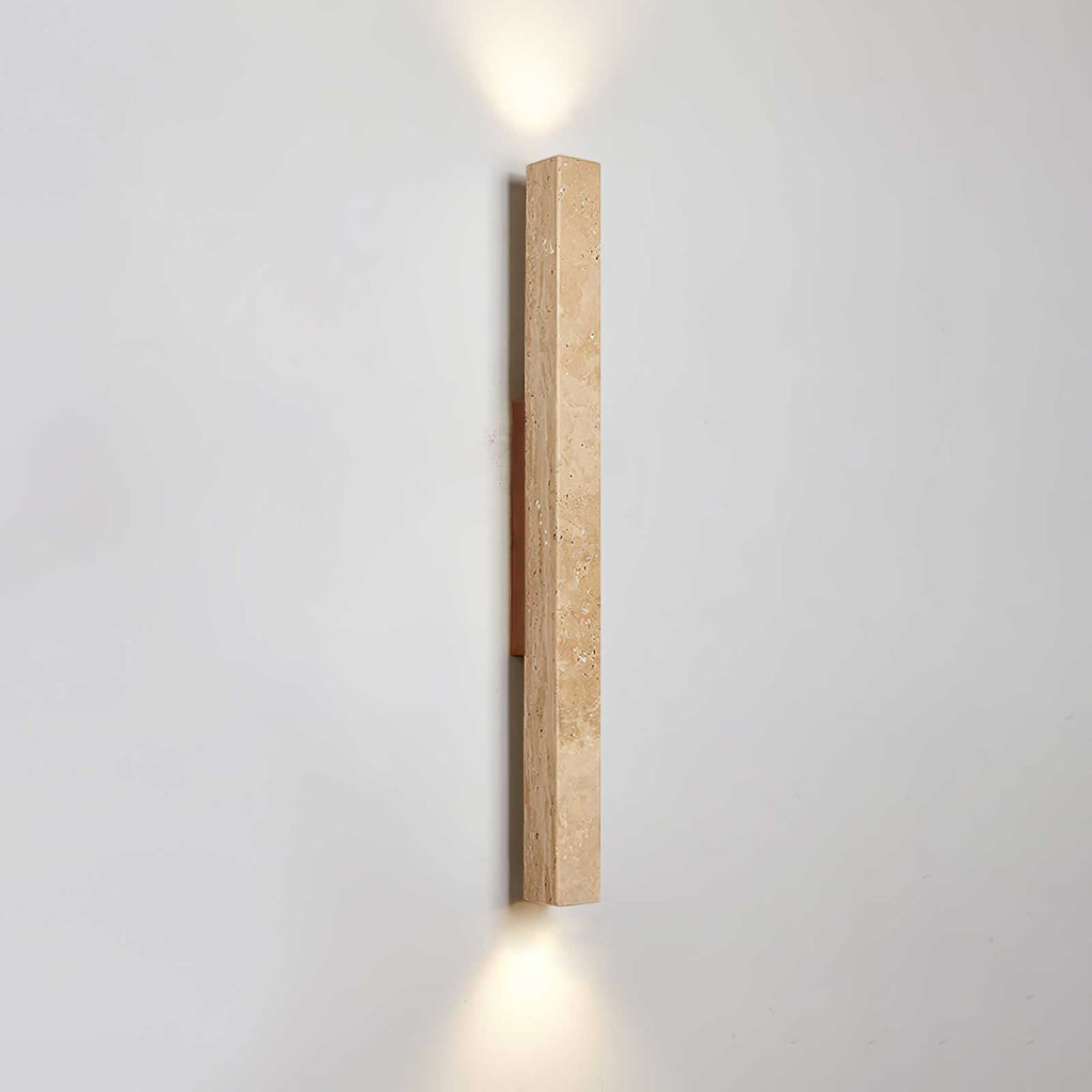 Cathais Minimalist Travertine Wall Light