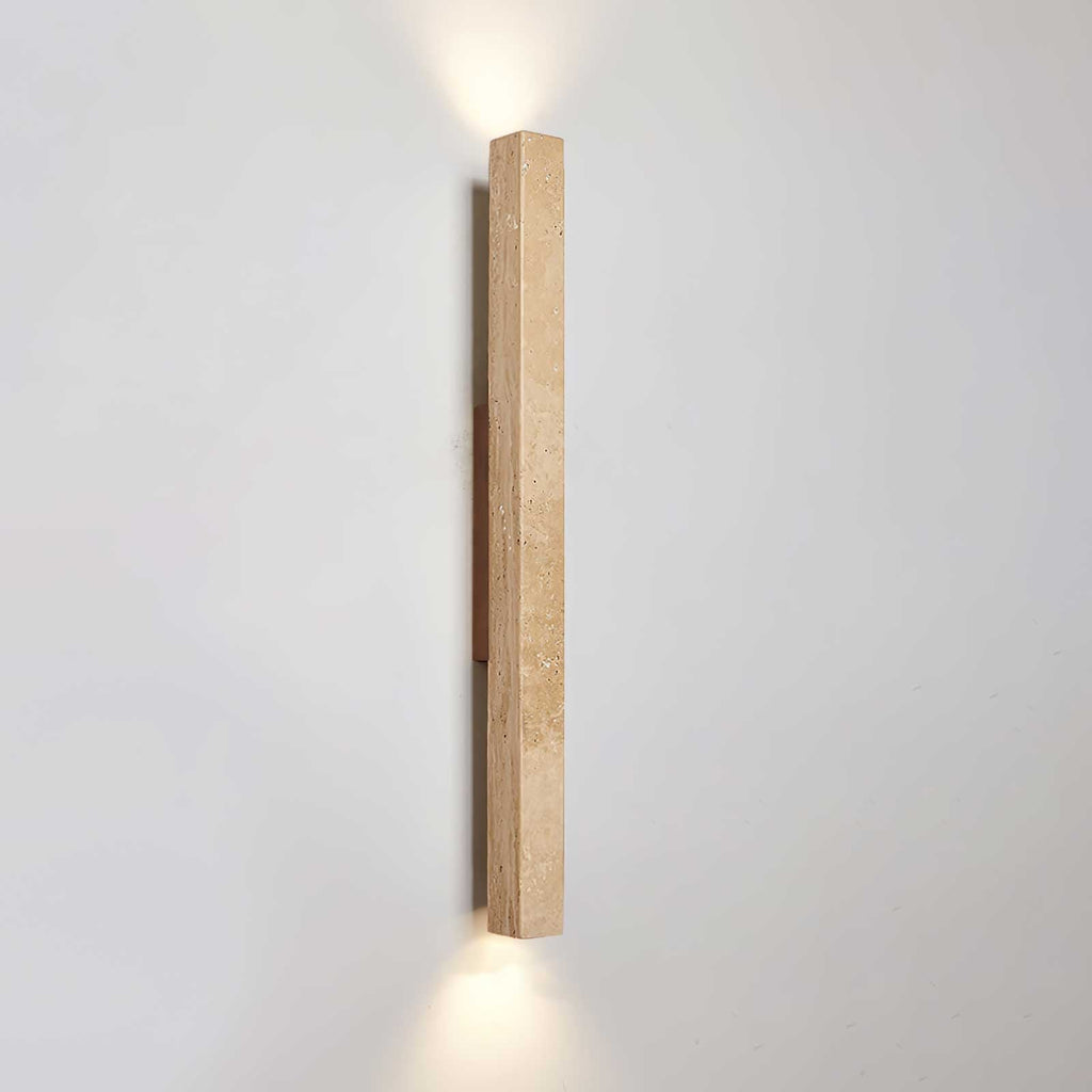 Cathais Minimalist Travertine Wall Light