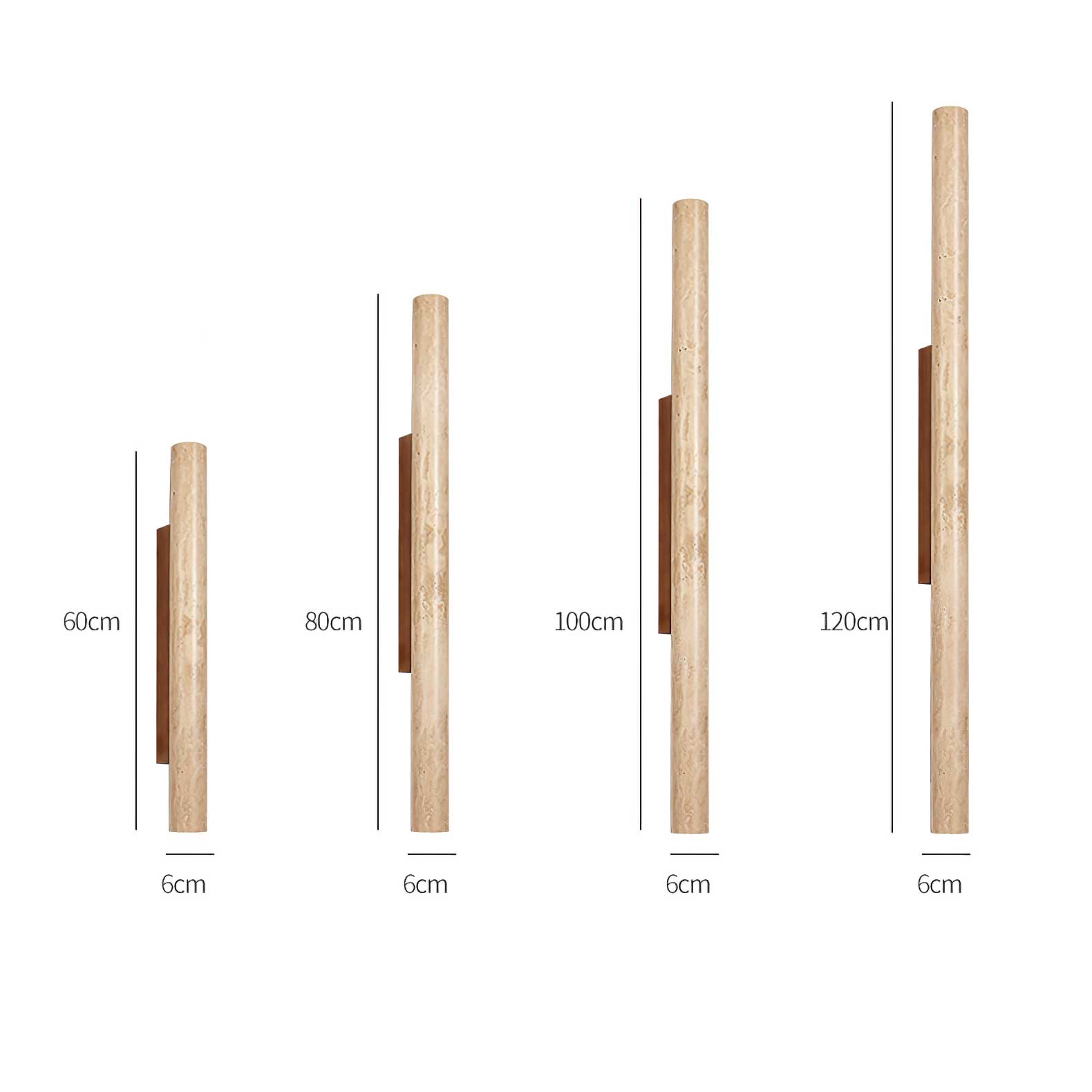Cathais Minimalist Travertine Wall Light