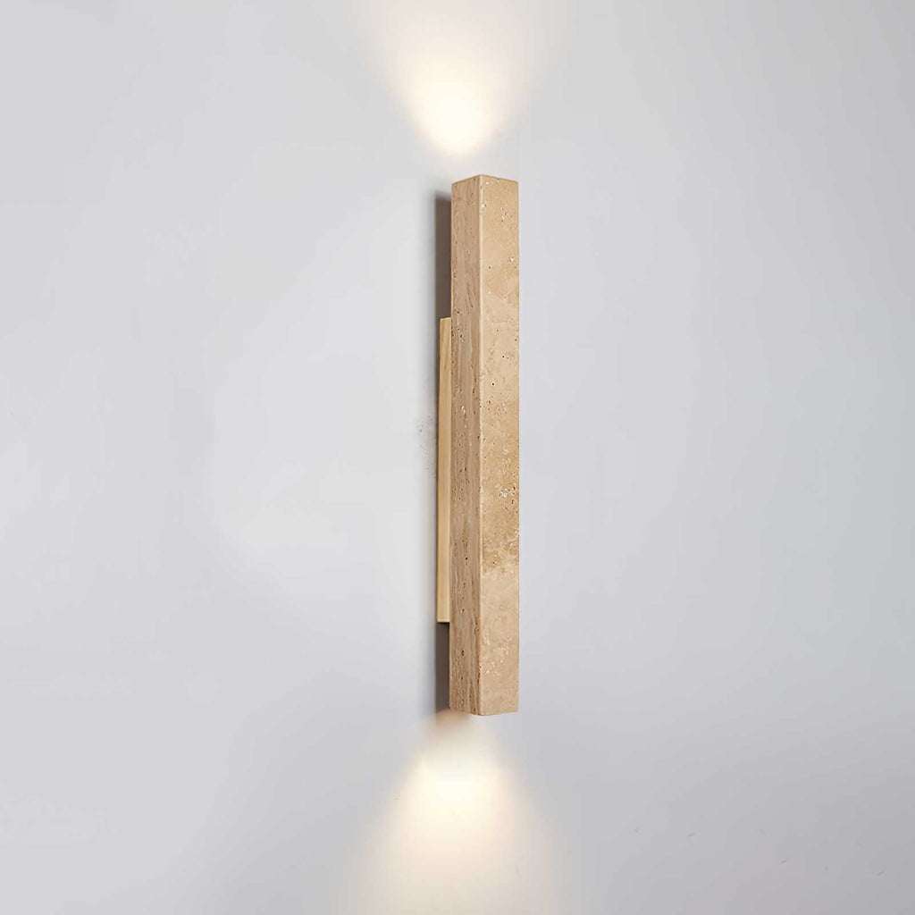 Cathais Minimalist Travertine Wall Light