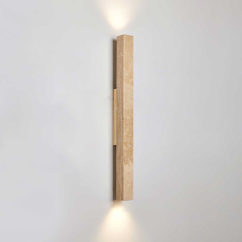 Cathais Minimalist Travertine Wall Light