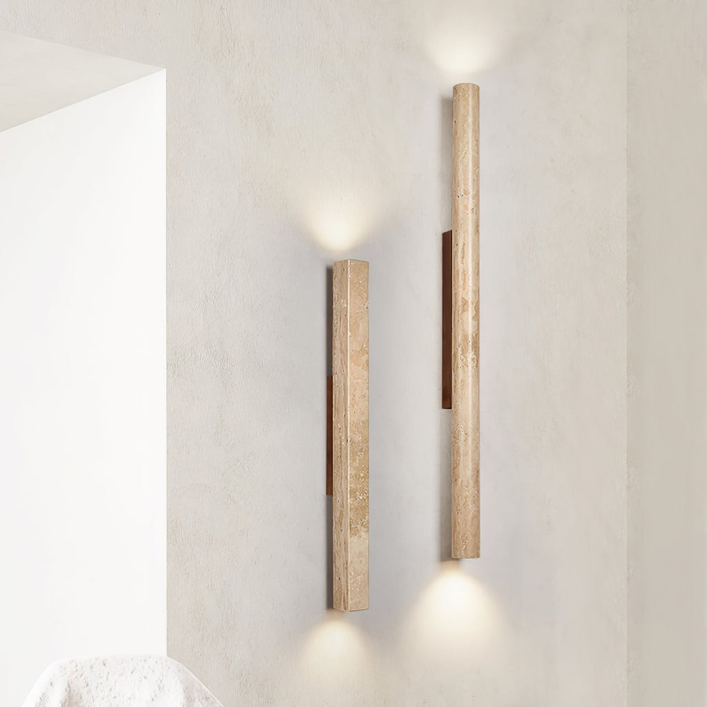 Cathais Minimalist Travertine Wall Light