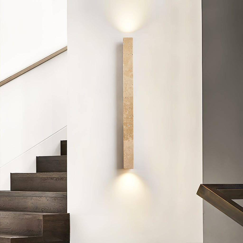 Cathais Minimalist Travertine Wall Light
