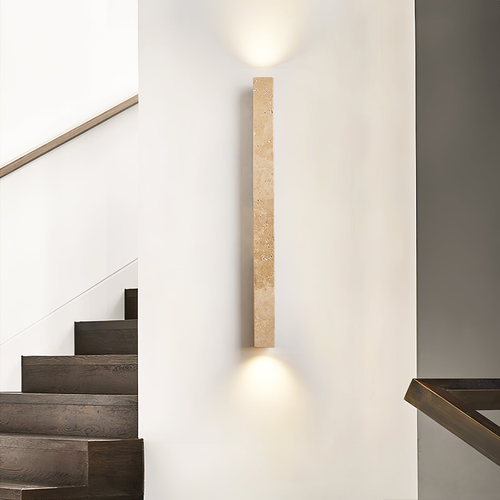 Cathais Minimalist Travertine Wall Light