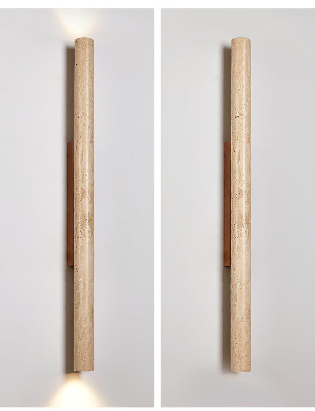 Cathais Minimalist Travertine Wall Light