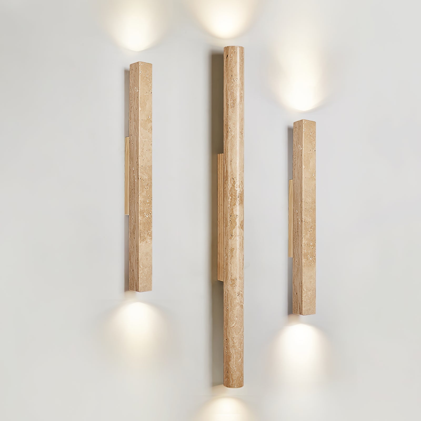 Cathais Minimalist Travertine Wall Light